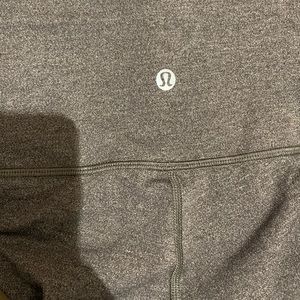 Grey Lululemon leggings / seamless like / very soft material / size 12